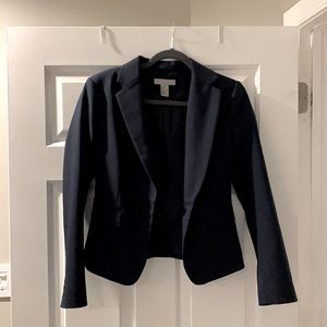 H&M fitted navy blue suit jacket US size 6/ EUR 36